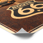 Poster Arrêt sur la route 66 pour une bouchée Litho (Coin)