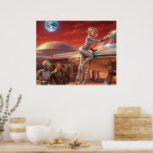 Poster Arrêt sur Mars – Futur des années 1950 (Cuisine)