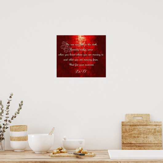 Poster Arrête de courir ! (Cuisine)