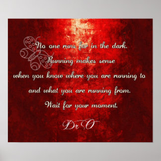 Poster Arrête de courir !