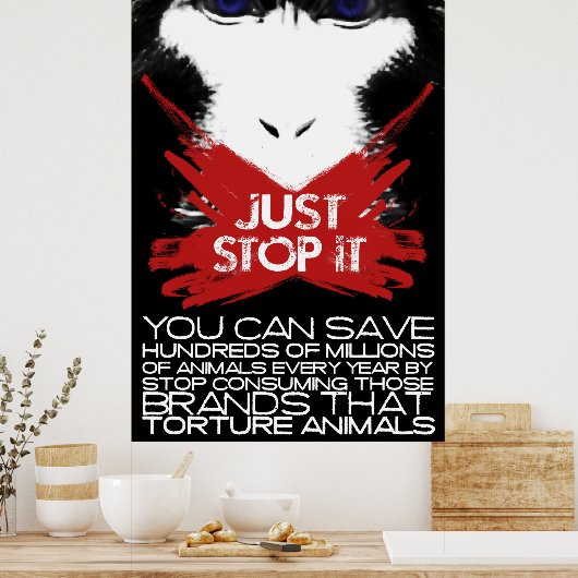 POSTER ARRÊTE-LE. (Cuisine)