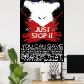 POSTER ARRÊTE-LE. (Bureau à domicile)