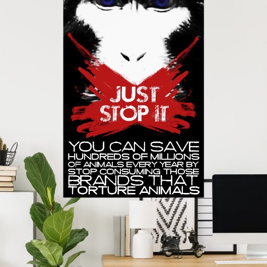 POSTER ARRÊTE-LE. (Bureau à domicile)