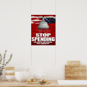 Poster Arrêter de dépenser (16x20) (Cuisine)