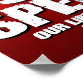 Poster Arrêter de dépenser (16x20) (Coin)