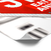 Poster Arrêter de manger Animaux Végétariens Végétariens (Coin)