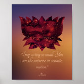 Poster Arrêter d'effectuer une petite citation de Rumi Lo (Devant)