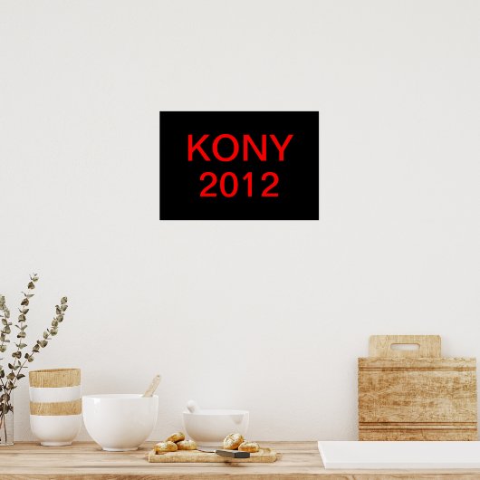 Poster Arrêter Kony (Cuisine)