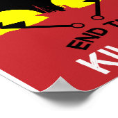 Poster Arrêter la chasse aux baleines | Interdire la prot (Coin)