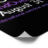 Poster Arrêter la Journée internationale de sensibilisati (Coin)