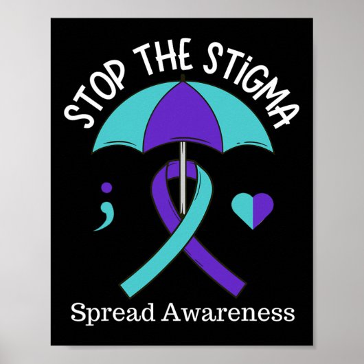 Poster Arrêter La Stigma Diffuser Le Mois De Sensibilisat (Devant)
