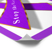 Poster Arrêter la violence (Coin)