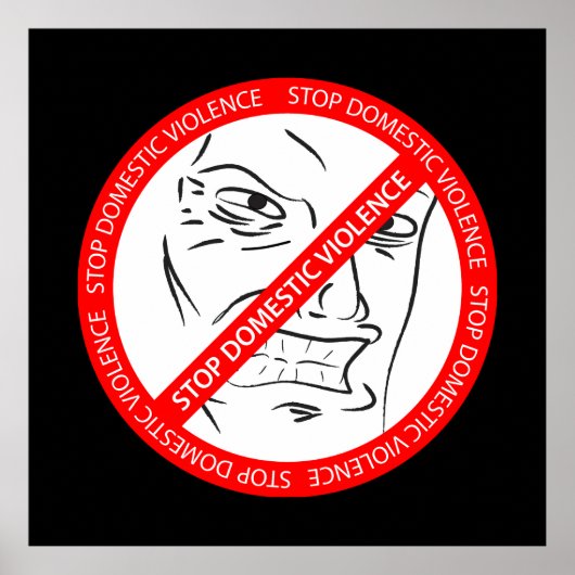 Poster Arrêter la violence domestique (Devant)