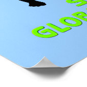 Poster Arrêter l'affiche Réchauffement climatique (Coin)