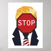 Poster Arrêter l'affiche Trump (Devant)