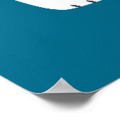 Poster Arrêter le changement climatique Ours polaire avec (Coin)