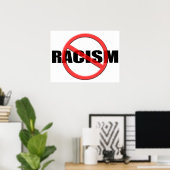 Poster Arrêter le racisme (Bureau à domicile)