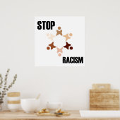 Poster Arrêter le racisme (Cuisine)