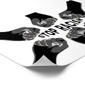 Poster Arrêter le racisme (Coin)