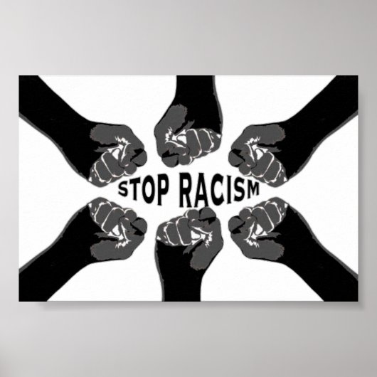Poster Arrêter le racisme (Devant)