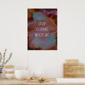 Poster Arrêter le Réchauffement climatique Sauver la plan (Cuisine)