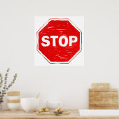 Poster Arrêter le signe (Cuisine)