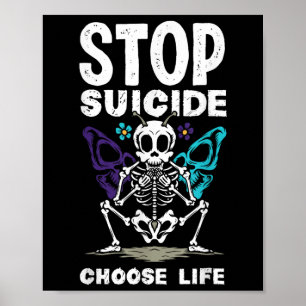 Poster Arrêter le suicide Choisir la sensibilisation au s