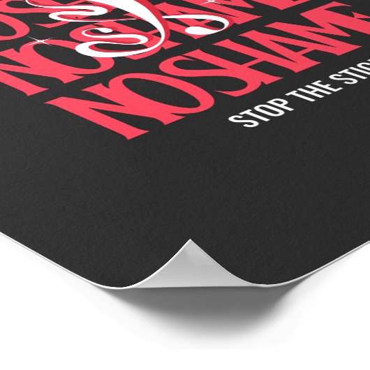 Poster Arrêter les aides (Coin)