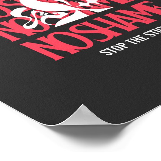 Poster Arrêter les aides (Coin)