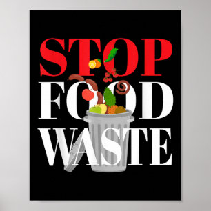 Poster Arrêter les déchets alimentaires I Déchets aliment