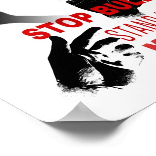 Poster Arrêter l'intimidation (Coin)