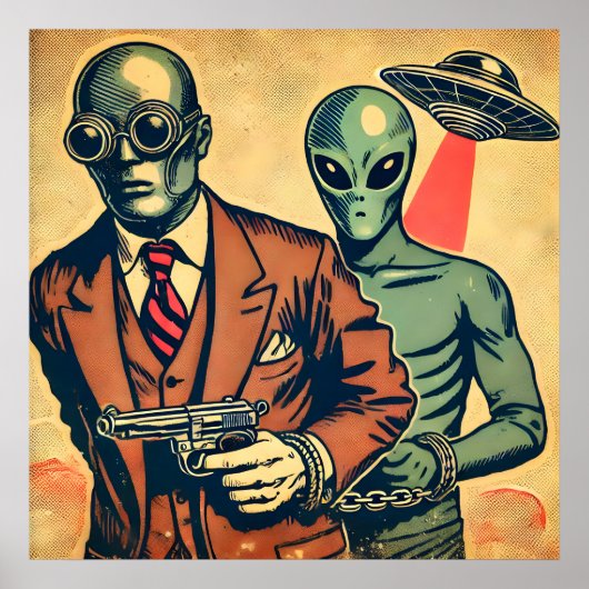 Poster 'Arrêter un alien' (Devant)