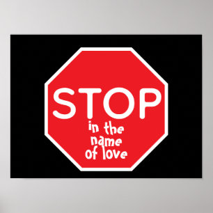 Poster ARRÊTEZ au nom de l'amour