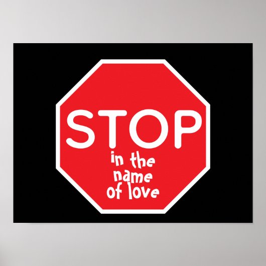 Poster ARRÊTEZ au nom de l'amour (Devant)