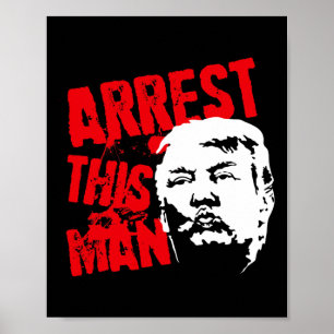 Poster Arrêtez cet homme Élection présidentielle 2020 Mis