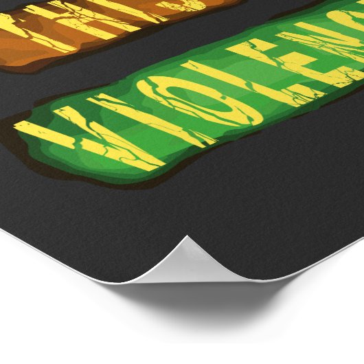 Poster Arrêtez cette violence (Coin)