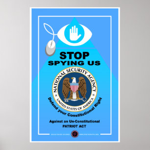Poster Arrêtez de nous espionner