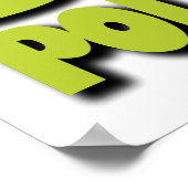 Poster Arrêtez de polluer et commencez à vivre (Coin)