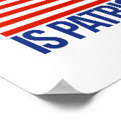 Poster Arrêtez de protéger votre racisme est le patriotis (Coin)