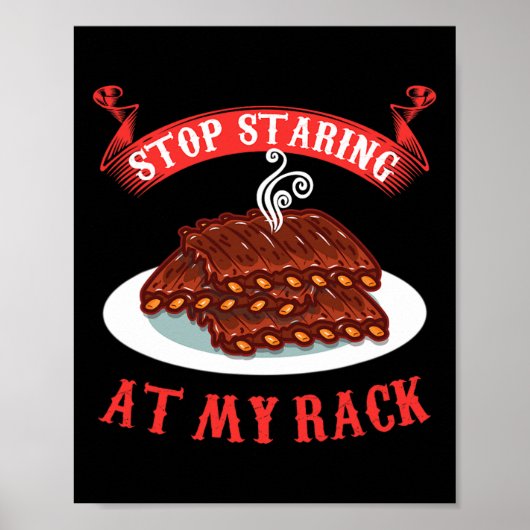 Poster Arrêtez de regarder mon grill - Drôle de côtes lev (Devant)