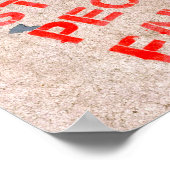 Poster Arrêtez de rendre célèbres des gens imbéciles - hu (Coin)