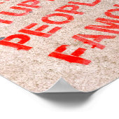 Poster Arrêtez de rendre célèbres des gens imbéciles - hu (Coin)