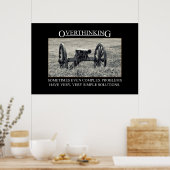 Poster Arrêtez de surpenser les solutions aux problèmes [ (Cuisine)