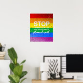 POSTER ARRÊTEZ D'ESSAYER DE S'INSTALLER (Bureau à domicile)