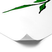 Poster Arrêtez Et Sentez Les Roses (Coin)