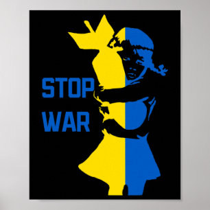 Poster Arrêtez La Guerre En Ukraine Arrêtez Le Bombardeme