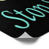 Poster Arrêtez le bouc émissaire ASL ! 60.96x60.96cm (Coin)