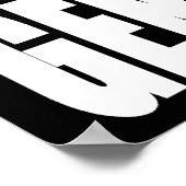 Poster Arrêtez le génocide. Message de protestation. (Coin)