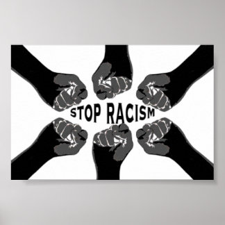 Poster Arrêtez le racisme