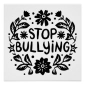Poster Arrêtez les citations d'intimidation (Devant)